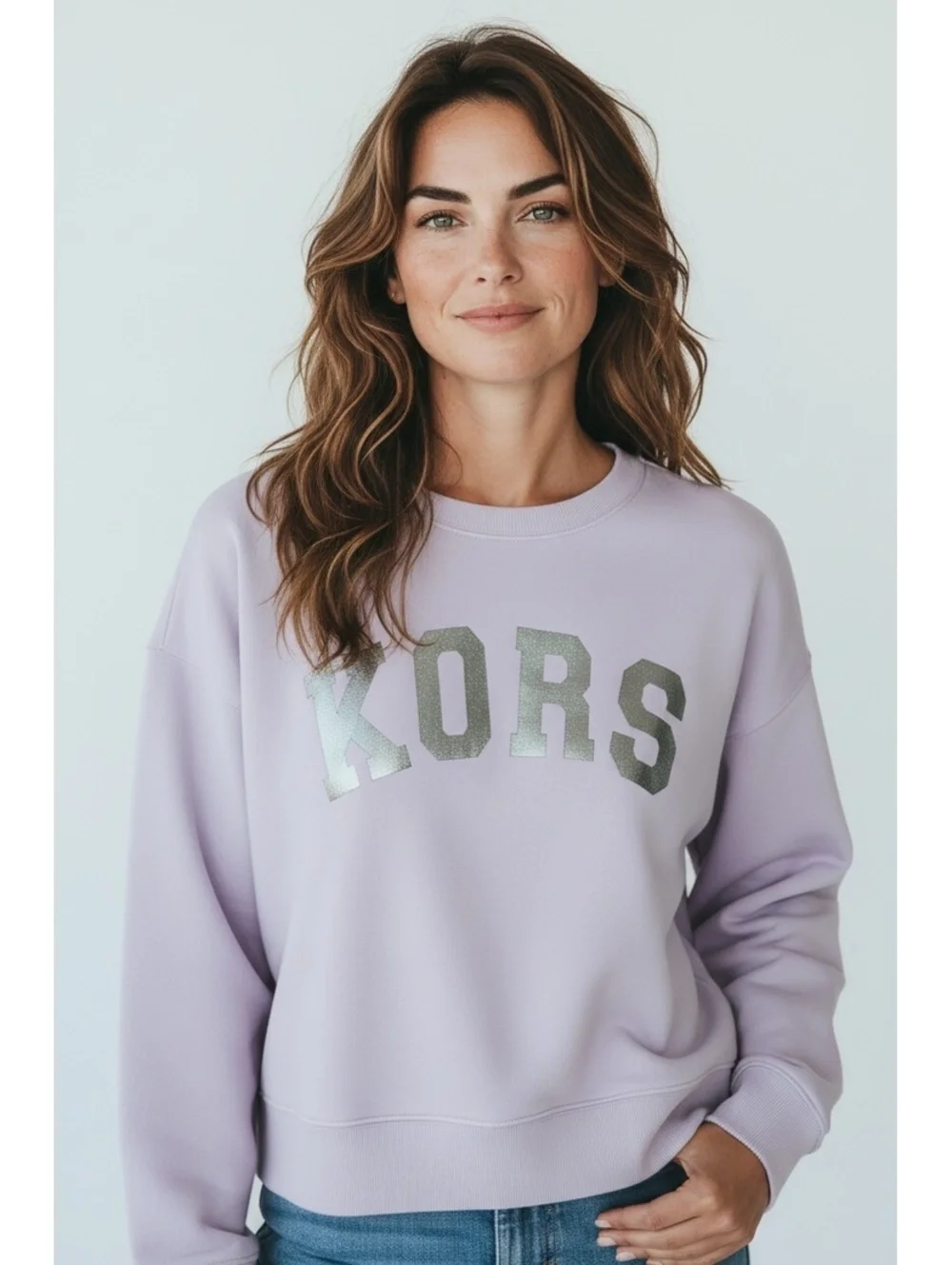 Michael Kors Lavender KORS Logo Sweatshirt, Size Medium
